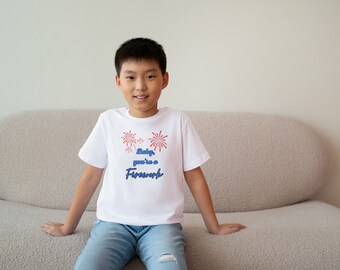 Kid's 4th of July t-shirt, Baby You're a Firework, Kids Fine Jersey Tee