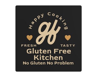 Gluten Free Kitchen Sign, Metal Art Sign, Kitchen Sign, GF, Gluten Free Decor, Kitchen Decor, No Gluten, No Problem