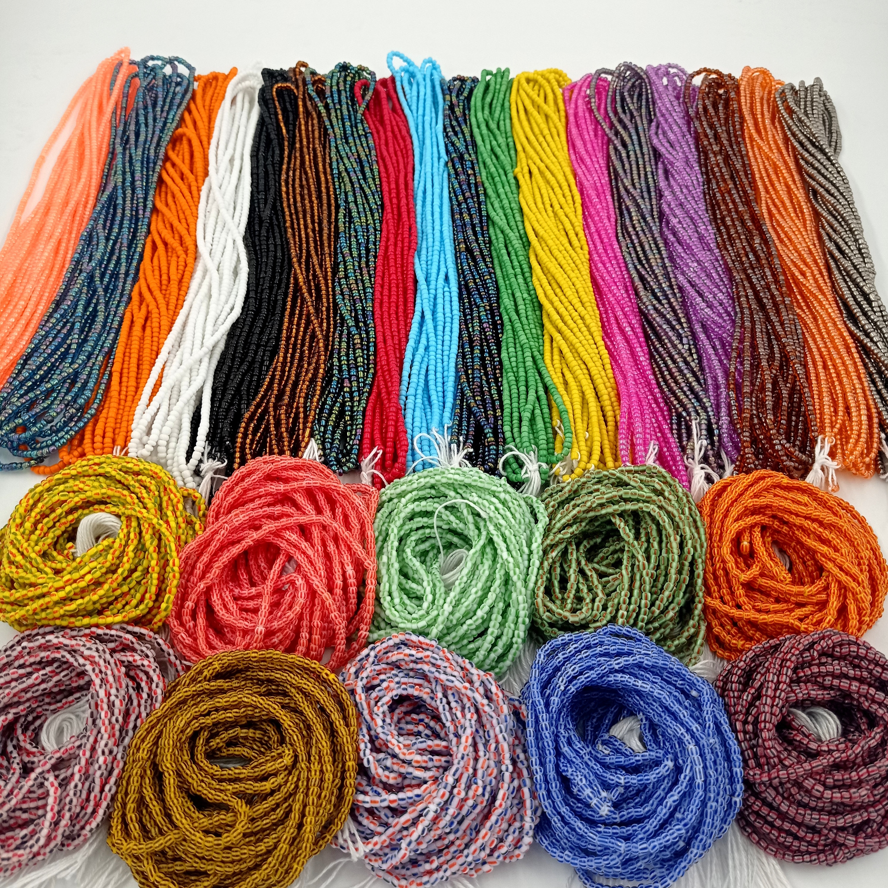 60 inch SINGLE COLOR Waist beads,Single Color Tie-On Waist Beads,African Waist Beads,Body Jewelry,African waist beads,Weight Loss beads