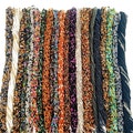 60 inch black white Waist Beads: African Body Jewelry