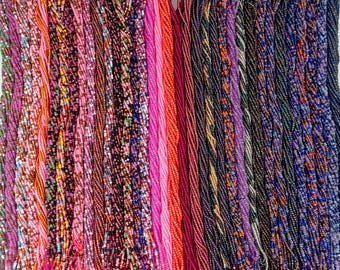 60 inch Pink Purple waist beads,Plus Size African Waist Beads,Waist beads for weight loss,waist beads,african waist beads for women
