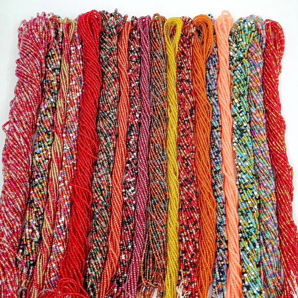 RED YELLOW ORANGE Waist Beads,Waist Beads for weight loss,Waist Beads Black Owned, Waist Beads tie on, Waist Beads Wholesale, Waist Bead Set