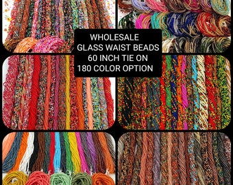 Wholesale 60 inch WAIST Beads Tie on waist beads,bulk waist beads,Tummy Chain,Belly Chain,Fashion Waist Beads