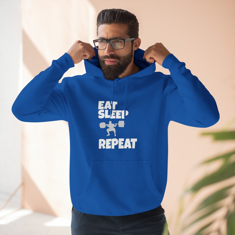 Eat Sleep Premium Hoodie, Gym Clothes, Fitness Clothes, Fall Hoodie ...