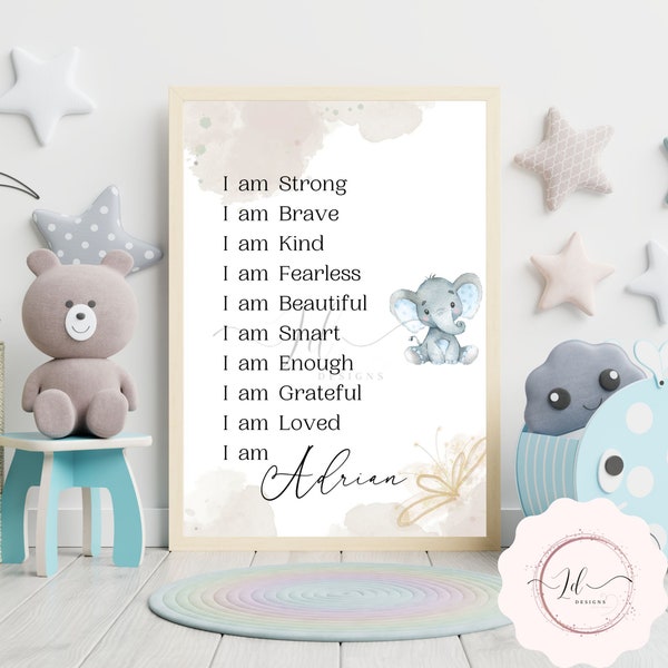 Affirmationen Druck, Jungen Affirmation