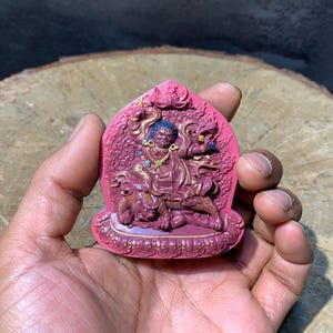 Best quality guru dorje drollo tsa tsa clay statue. traditional tibetan tsatsa, crazy wisdom  guru rinpoche protection tsatsa. portable .