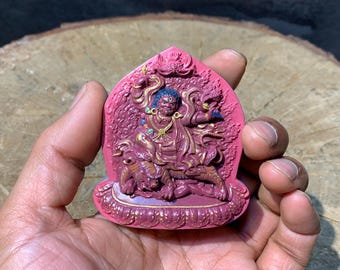 Best quality guru dorje drollo tsa tsa clay statue. traditional tibetan tsatsa, crazy wisdom  guru rinpoche protection tsatsa. portable .