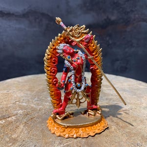 Fine quality Vajrayogini statue. colorful vajrayogini. queen of dakinis. wisdom dakini. jogini. the sky walker.