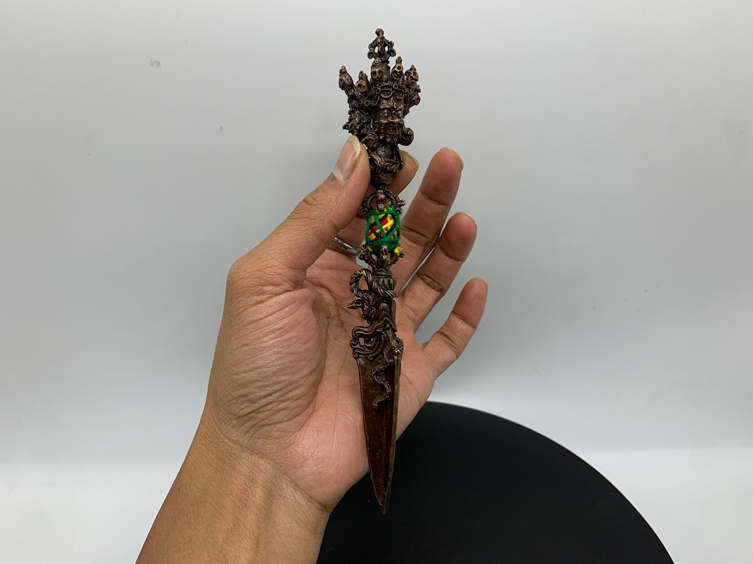 Copper Dorje Phurba, Hand Crafted Vajra Kilaya Ritual Dagger. for ...