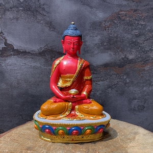 Best quality colorful Amitabha buddha statue. Primodial buddha amitabha. Amitophu. Pureland buddha. tibetan style amitabha buddha.
