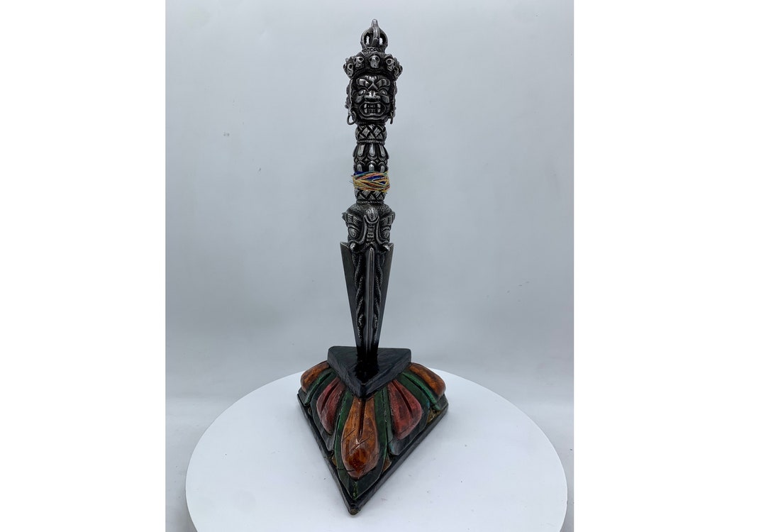 30 Cm Tall Muscular Dorje Phurba. Cold Iron Kilaya. Phurba Dagger ...