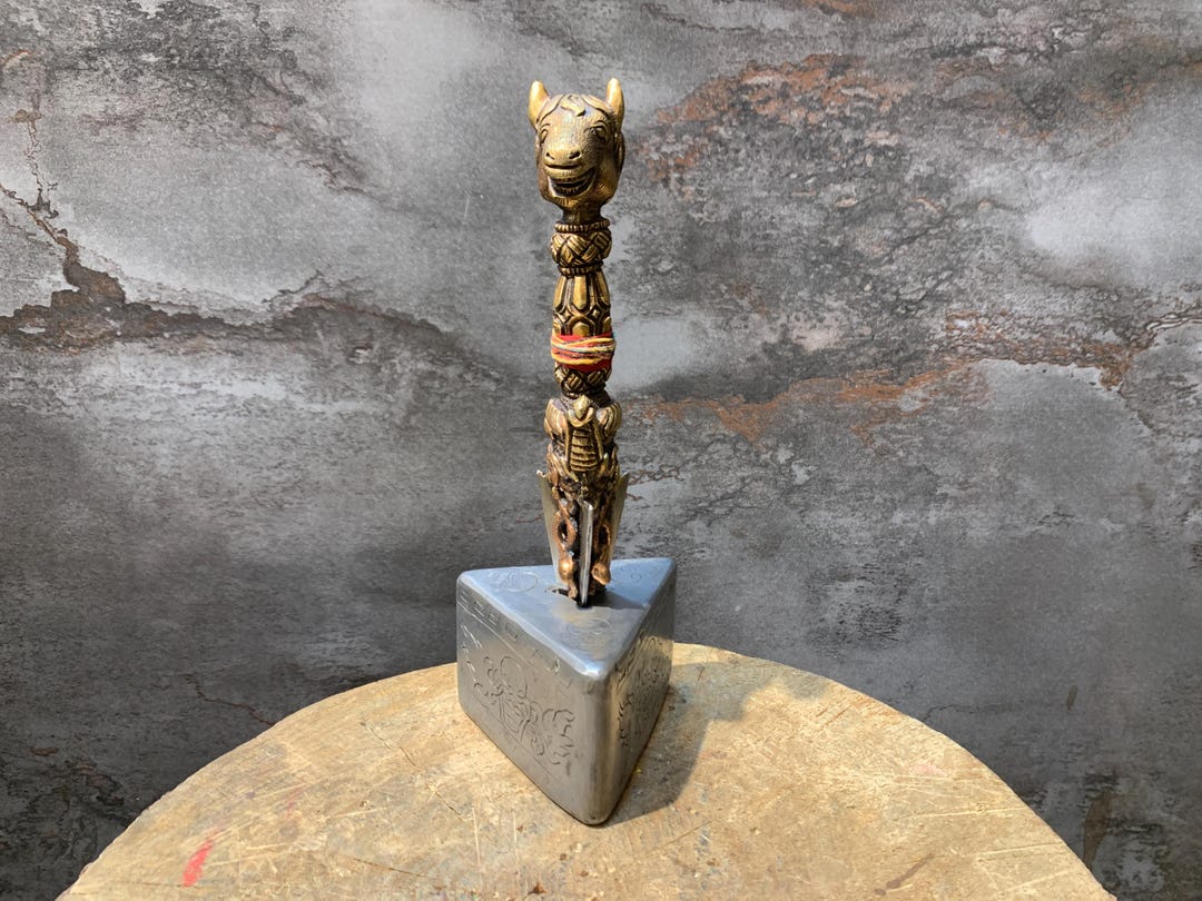 Rare Classic Horse Headed Phurba . Handcrafted Copper Tamdin Kilaya for ...