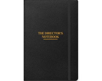 Taccuino con copertina rigida per la regia: regalo per studenti di cinema, regia, regalo per film, regalo per regista