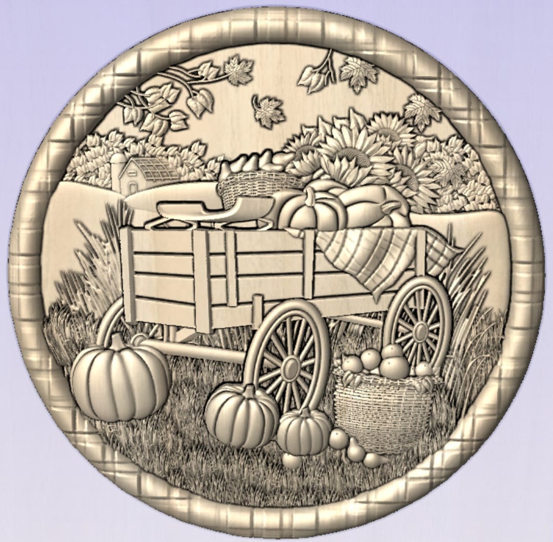 Fall,3d CNC Router Files, 3d Stl File, Vectric,aspire,easel