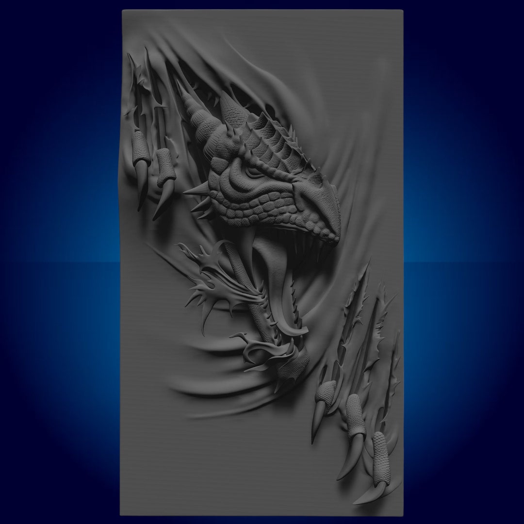 Dragon Rip 3D STL File: CNC Router Cut Files (digital File) - Etsy