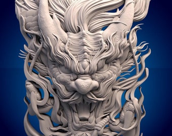dragon 3D CNC Router Files, 3d stl file, vectric,aspire,easel, cnc cut files, 2.5d files