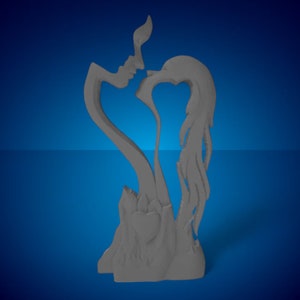 uomo e donna, innamorati File 3D CNC Router, file stl 3d, vectric, aspire, cavalletto, file di taglio CNC, file 2.5d