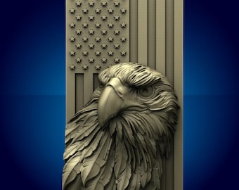 usa,eagle,flag,3D CNC Router Files, 3d stl file, vectric,aspire