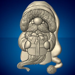 Weihnachtszwerg, Weihnachten 3D CNC Fräser Dateien, 3d stl datei, vectric,aspire,staffelei, cnc schnitt dateien, 2.5d dateien
