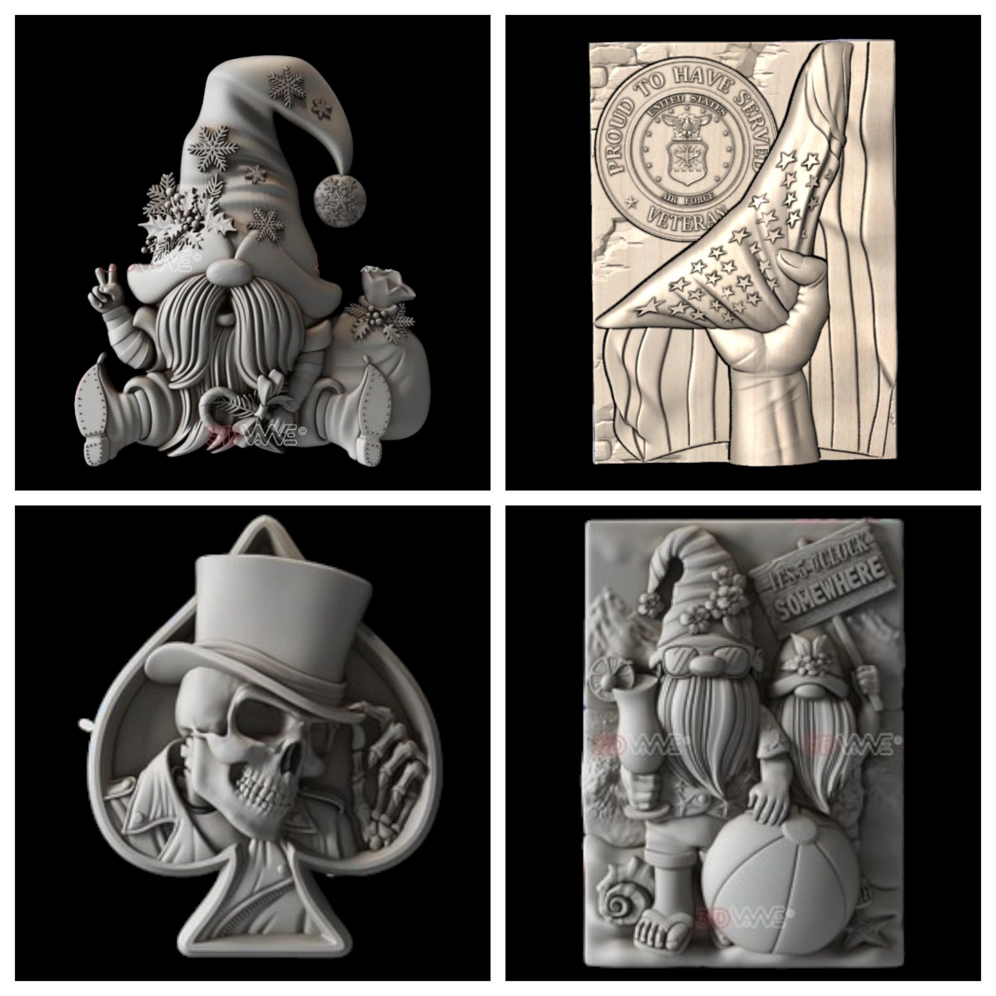 200+ 3D CNC Router Files: Mega Bundle (STL, Vectric, Aspire, Easel) - Etsy