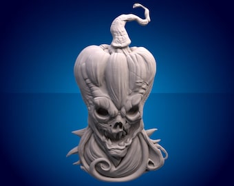 Pumpkin Head 3D STL Model: CNC Router File (Digital Download)
