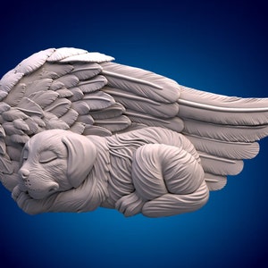 Hund emeral,heaven,haustiere 3D CNC Fräser Dateien, 3d stl datei, vectric,aspire,staffelei, cnc schnitt dateien, 2.5d dateien