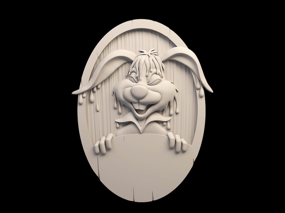 Rabbit, Funny Rabbit 3D CNC Router Files, 3d Stl File, Vectric,aspire ...