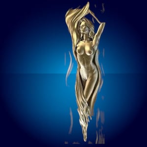 nuoto donna nuda File 3D CNC Router, file stl 3d, vectric,aspire,easel, file di taglio cnc, file 2.5d