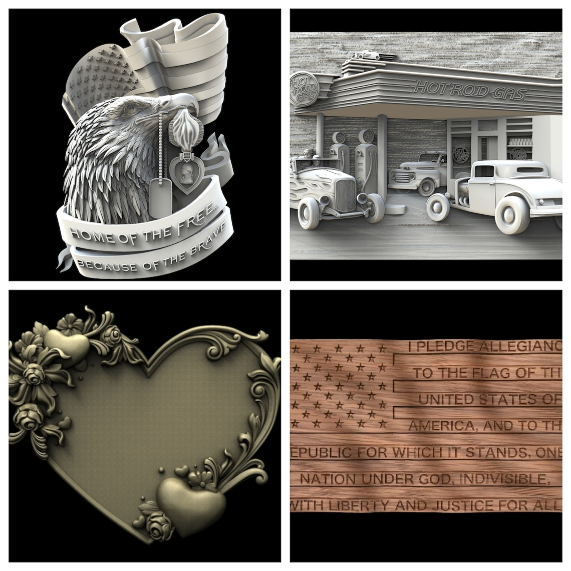 200+ 3D CNC Router Files: Mega Bundle (STL, Vectric, Aspire, Easel) - Etsy