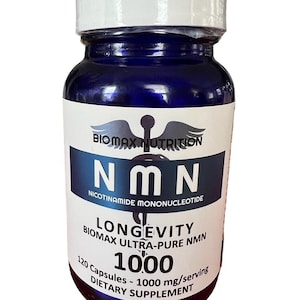 Pure 99% - NMN - 120 capsule/250mg - 30 grams, Nicotinamide Mononucleotide/ Longevity