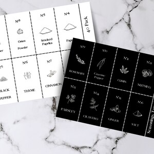 Chique keuken organiseren labelsjablonen