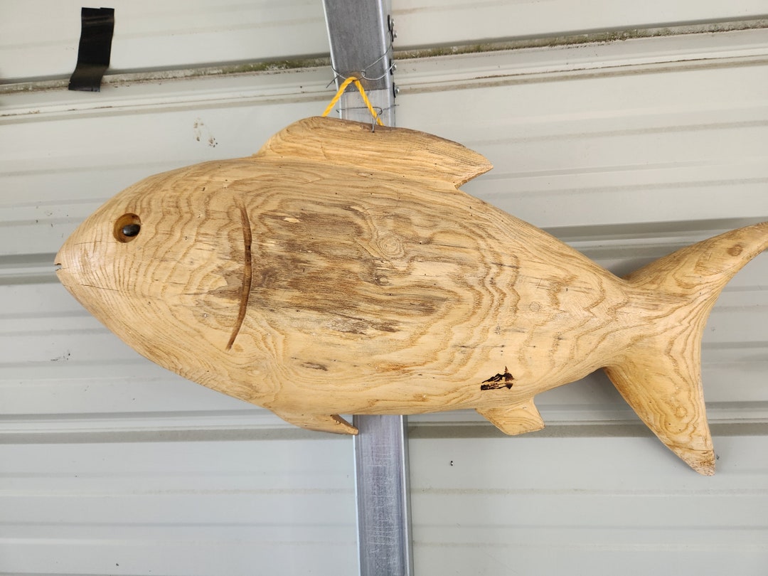 LX Hand Painted Blue Stripe Marlin Fish Wall Mount Decor Plaque 8, Marlin Mounts