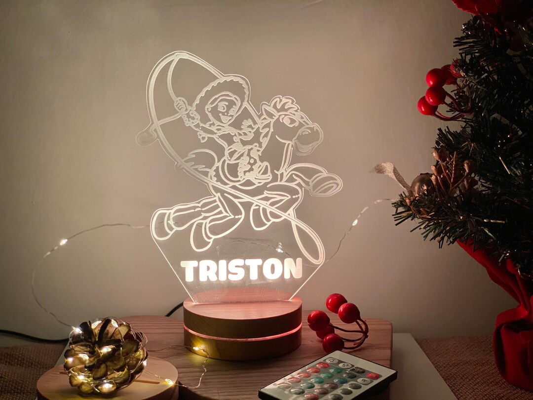 Personalized Jessie Toy Story Night Light Custom Toy Story Etsy