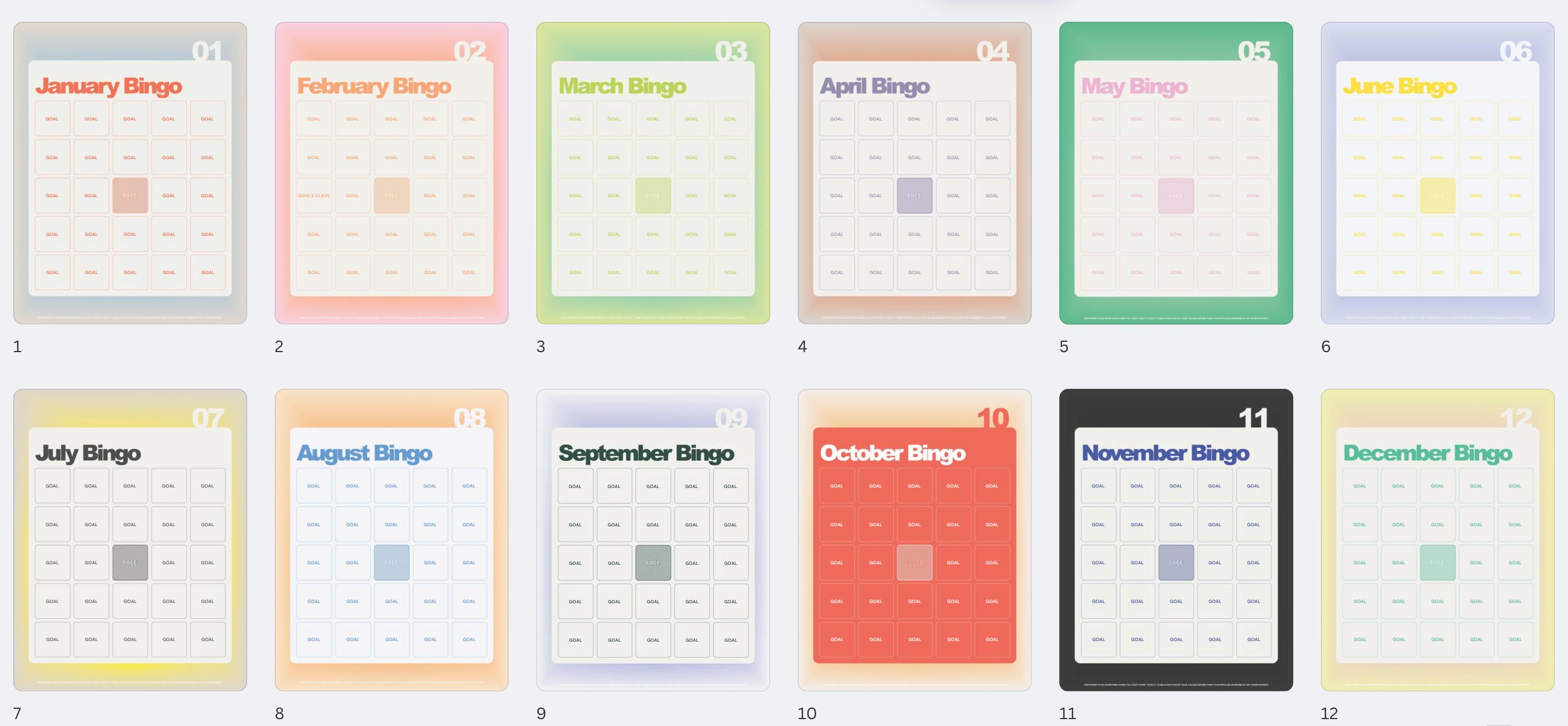 Travel Goal Bingo Adventure