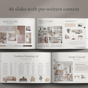 Interior Design Project Proposal Template, E-design Moodboard (canva ...