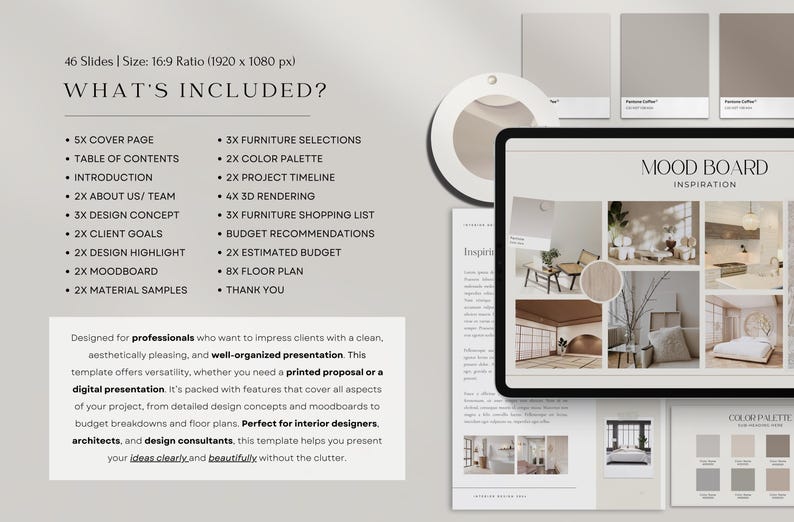 Interior Design Project Proposal Template, Client Presentation (canva ...