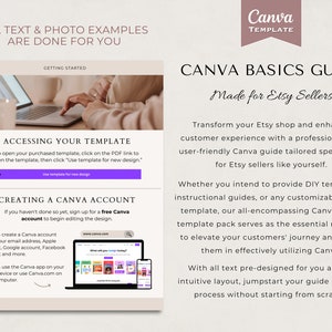 Canva basics guide, Canva instructions for customers, Etsy seller templates, how to download your template, how to download digital products, how to canva guide, how to canva instructions, product listing links, product link canva, Canva listing Etsy