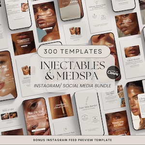Medspa Instagram Templates: Nurse Injector Canva Template (300+)