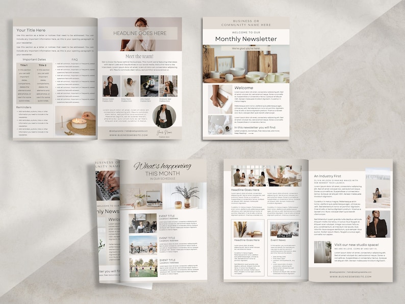 Email marketing, email newsletter, email marketing bundle, small business newsletter, business marketing templates, digital newsletter