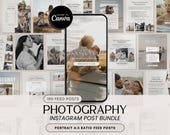 Photography Instagram Post Template, Canva Social Media Feed (Digital Download)