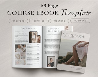 Canva E-book Template, Canva Workbook Course, Coaching Workbook Template, Lead Magnet Template, Course Creator Template, Canva Ebook