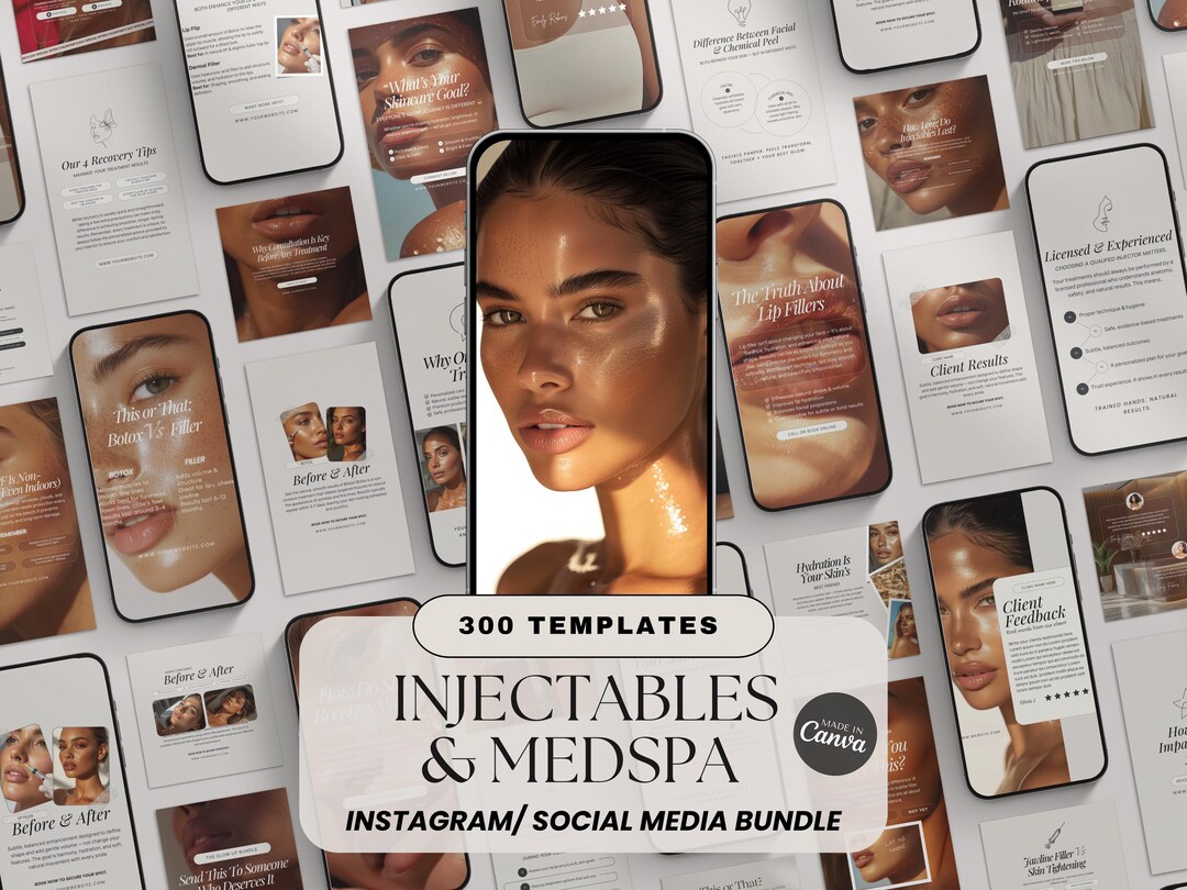 Medspa Instagram Templates, Nurse Injector Instagram Templates ...