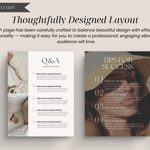 Canva editable eBook template for wellness coaches, small business owners, online course creators, and service providers. Includes professional, minimal, and strategic page layouts like checklists, success stories, chapter dividers, and service packages. Designed for easy branding and client engagement, perfect for digital downloads, coaching programs, and lead generation.