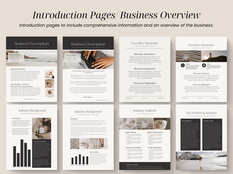 Business book executive summary, business planning, canva template for business owners, the ultimate business planner 2024, business description book, business book for investors and funding
