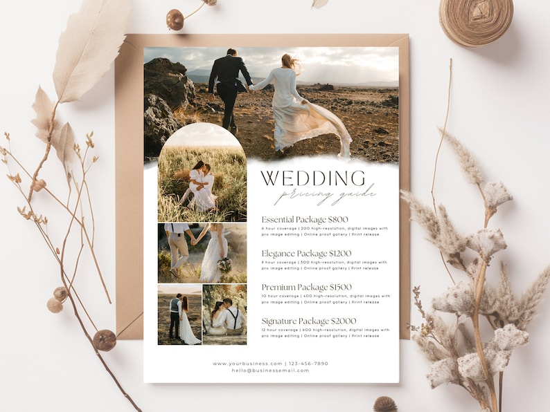 Wedding Photography Pricing Guide Template, Canva (Digital Download) image 7