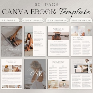 Editable Canva Ebook Template, Coaching Workbook (Digital Download)