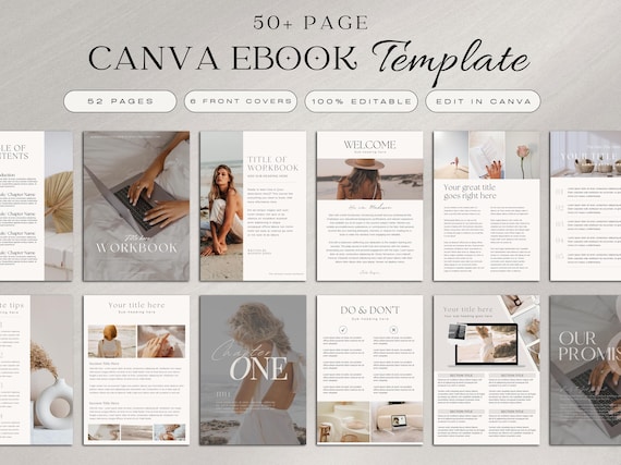 Editable Canva Ebook Template, Coaching Workbook (Digital Download)