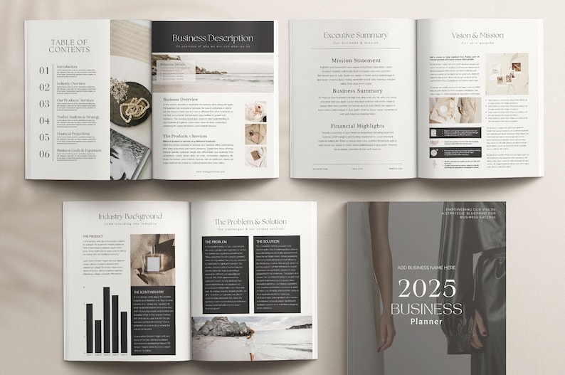 Small Business Plan, Content Planner, Social Media, Business Plan, Business planner, Printable Business, financial planner, social media planner, 2024 business, business spreadsheet, plan template, planner template