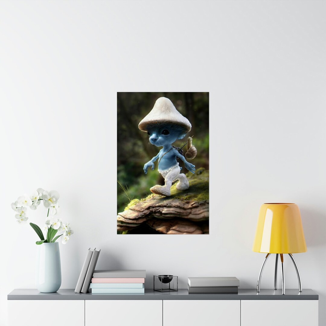 Smurf Cat Meme Poster - Etsy