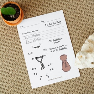 Olelo Hawaii Alphabet Printable Hawaiian Language Worksheets for Kids